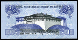Bhutan 1 Ngultrum - 2019 P# 27c UNC Bank Note N#204513