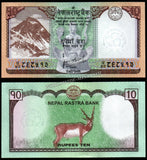 Nepal 10 Rupees - 2024 P# 77 UNC Bank Note N#204520