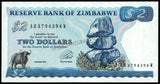 Zimbabwe 2 Dollars - 1994 P#1 UNC Bank Note N#205193