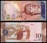 Venezuela 10 Bolivars - 2013 P# 90d UNC Bank Note N#205347