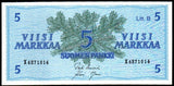 Finland 5 Markkaa - 1963 P#106Aa(21) UNC Bank Note N#205490