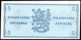 Finland 5 Markkaa - 1963 P#106Aa(2) UNC Bank Note N#205490