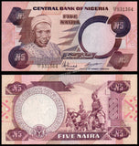 Nigeria 5 Naira - 1984-2001 P#24d UNC Bank Note N#205505