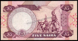 Nigeria 5 Naira - 1984-2001 P#24d UNC Bank Note N#205505