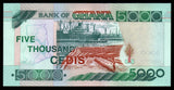 Ghana 5000 Cedis 1996-2006 P#34j UNC Banknote N#205651