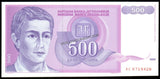 Yugoslavia 500 Dinars - 1992 P# 113 UNC Currency Note N#206072