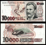 Brazil 10000 Cruzados - 1993 P# 232c UNC Banknote N#206100