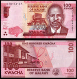 Malawi 20, 50, 100, 200, 500, 1000, 2000 & 5000 Kwacha -	2021-2026 Full Set of 8 UNC Banknote N#333694