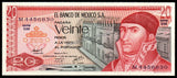 Mexico 20 Pesos - 1977 P# 64d UNC Bank Note N#206370