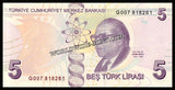 Turkey 5 Lira - 2024 UNC Bank Note N#206382