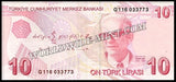 Turkey 10 Lira - 2025 P#223 UNC Bank Note N#206385