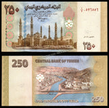 Yemen 250 Rials - 2009 P# 35 UNC Banknote N#206492