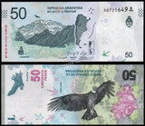 Argentina 50 Pesos - 2018 P#363 UNC Bank Note N#206693