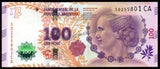 Argentina 100 Pesos 2016 CA Series UNC Banknote N#206729