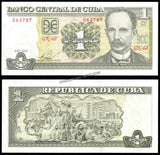 Cuba 1 Peso - 2010 P# 128e UNC Currency Note N#207017