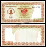 Zimbabwe 20000 Dollars - 2003 Emergency Bearer Cheque UNC Bank Note N#207551