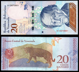 Venezuela 20 Bolivars 2018 UNC Banknote N#208166