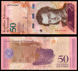 Venezuela 50 Bolívares 2018 UNC Bank Note N#208167