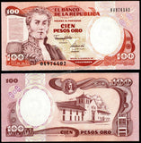 Colombia 100 Pesos - 1991 P#426e UNC Bank Note N#208337