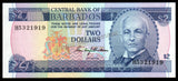 Barbados 2 Dollars - 1980 P# 30 UNC Bank Note N#208622