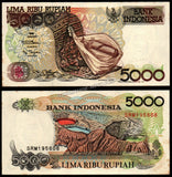 Indonesia 5000 Rupiah - 1992 P#130a (Negligible Stains) UNC Bank Note N#209066