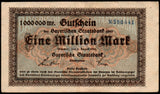 Germany - Federal State of Bavaria 1000000 Mark - 1923 (Blue Serial Number) XF Bank Note N#209311 #UCN789