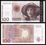 Norway 100 Kroner - 2010 P# 49e AUNC Bank Note N#209732 #CN1398