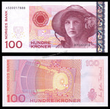 Norway 100 Kroner - 2004 P# 49b UNC Banknote N#209732