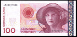 Norway 100 Kroner - 2004 P# 49b UNC Banknote N#209732