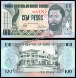 Guinea Bissau 50, 100, 500 & 1000 Pesos - Set of 4 UNC Bank Note N#209993