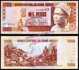 Guinea Bissau 50, 100, 500 & 1000 Pesos - Set of 4 UNC Bank Note N#209993