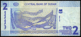 Sudan 2 Pounds - 2006 P#65a AUNC Bank Note N#210485
