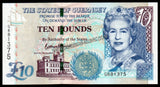 GUERNSEY 10 POUNDS - 1995-2023 P#57e UNC Bank Note N#211069