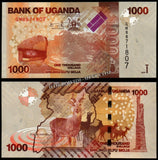 Uganda 1000, 2000, 5000, 10000, 20000 & 50000 Shillings - 2010-2025 Set of 6 UNC Bank Note N#211122