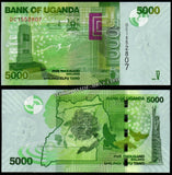 Uganda 1000, 2000, 5000, 10000, 20000 & 50000 Shillings - 2010-2025 Set of 6 UNC Bank Note N#211122