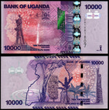 Uganda 1000, 2000, 5000, 10000, 20000 & 50000 Shillings - 2010-2025 Set of 6 UNC Bank Note N#211122