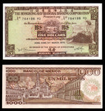 Hong Kong 5 Dollars - 1975 P#181f AUNC Bank Note N#211249