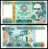 Peru 10000 Intis - 1988 P#141 UNC BANK NOTE N#213011 #CN1351