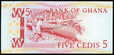 Ghana 5 Cedis - 1982 P#19c UNC Bank Note N#213563