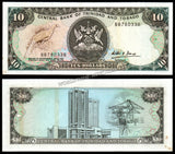 Trinidad and Tobago 10 Dollars - 1985 P#38b UNC BANK NOTE N#213736 #CN1354