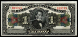 Costa Rica 1 Colon - 1917 P# S121r UNC Bank Note N#214109