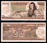 Mexico 1000 Pesos - 1984-1985 P# 85 UNC Banknote N#215317