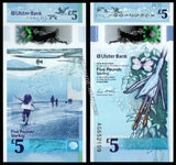 Northern Ireland 5 Pounds - 2018 UNC POLYMER BANK NOTE N#217505 #CN1356
