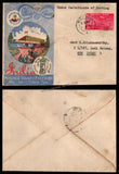 1954 INDIA Postage Stamps Centenary - 2 Annas Airmail Pigeon Post Commercial FDC from Nasik to New Delhi with Delivery Cancellation