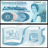 Saint Helena 5 Pounds - 1981 P#7b UNC Bank Note N#220257