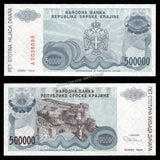 Serbia 500000 Dinars - 1994 P# R32a UNC Banknote N#220818