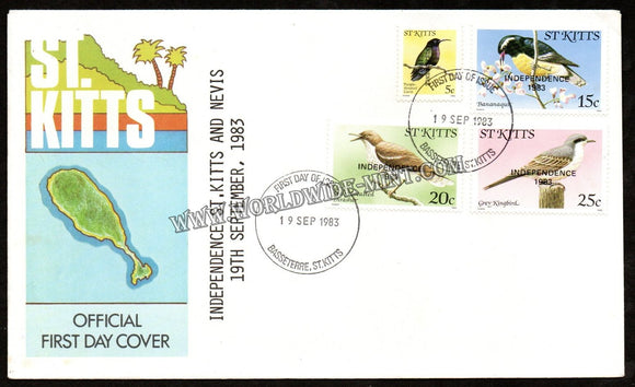 1983 St.Kitts  Independence  FDC #FA221