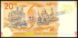 Singapore 20 Dollars - 2007 P#53a AUNC Commemorative Polymer Bank Note N#222468