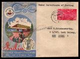 1954 INDIA Postage Stamps Centenary - 2 Annas Airmail Pigeon Post Commercial FDC from Nasik to New Delhi with Delivery Cancellation