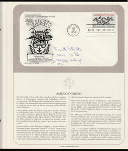 1964 USA Americans Contribution to the World of Music FDC #FE235